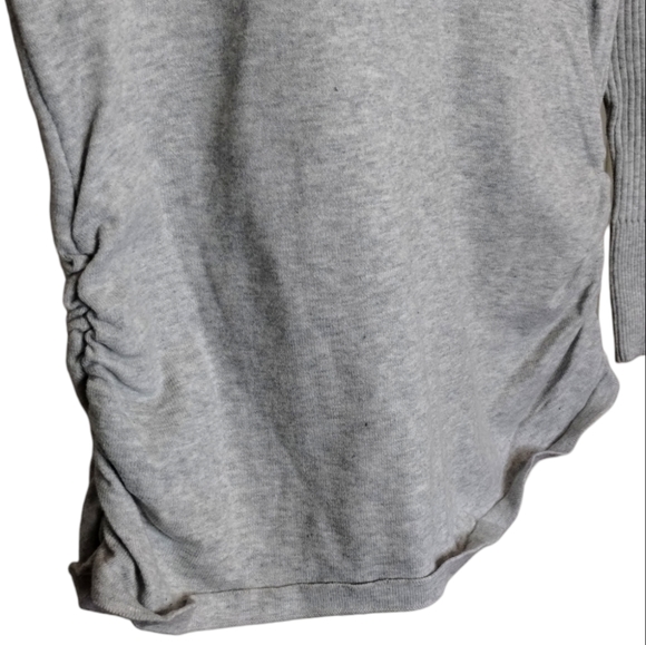 -486 Project Sweater Maternity Womens Size Large Cowl Neck Long Sleeve Grey - Picture 3 of 8